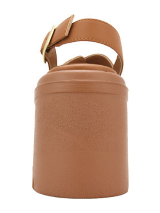Leather Tabac Brown Sandals
