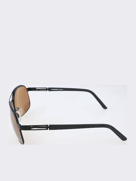 Rodenstock Unisex Γυαλιά Ηλίου με Μαύρο Σκελετό και Καφέ Φακό R1397 A
