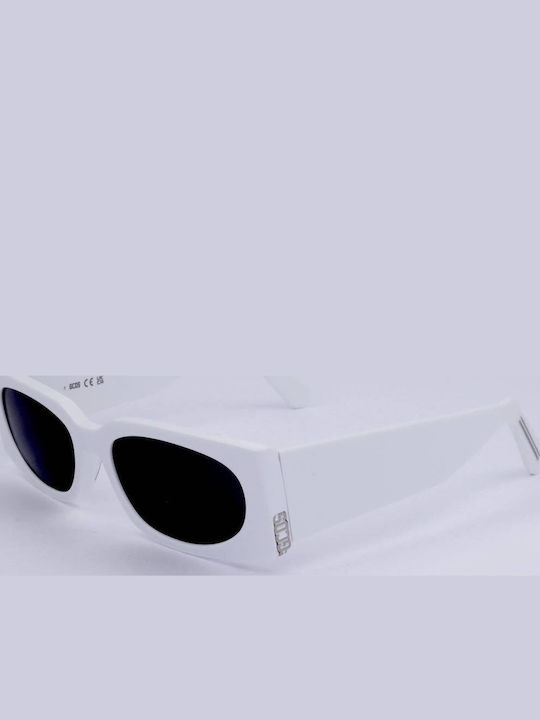 GCDS Unisex Sunglasses With White Frame And Gray Lens GD0016 21A