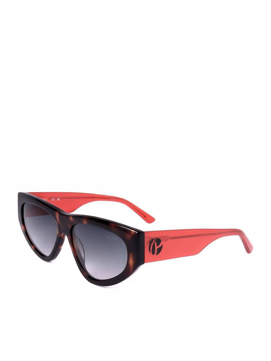 Pepe Jeans Women's Sunglasses with Brown Tartaruga Plastic Frame and Blue Gradient Lens PJ7403-101
