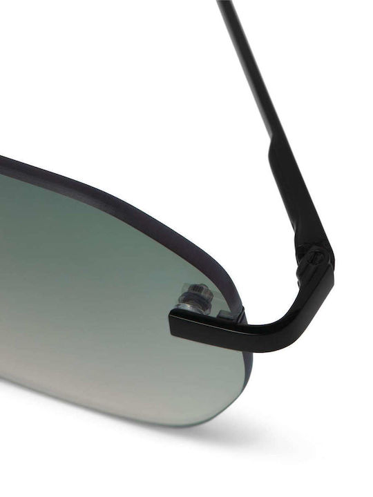 Jack & Jones Jacvenice Unisex Sunglasses with Black Frame and Black Lens