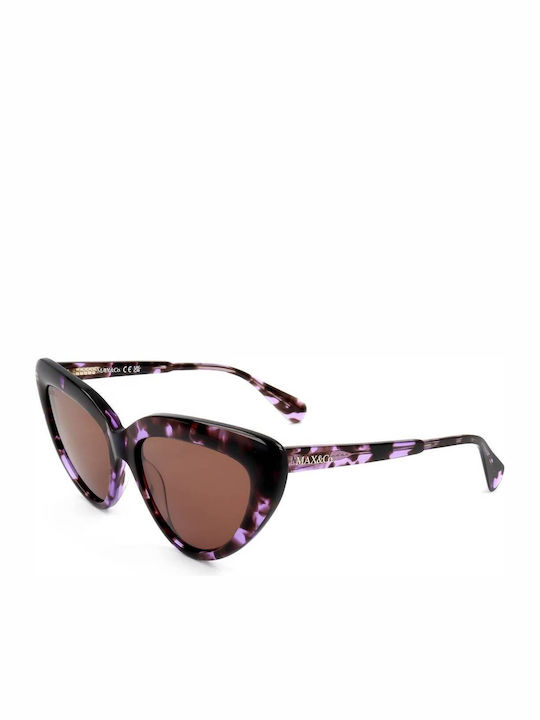 Max & Co Women's Sunglasses with Multicolour Plastic Frame MO0047 55E