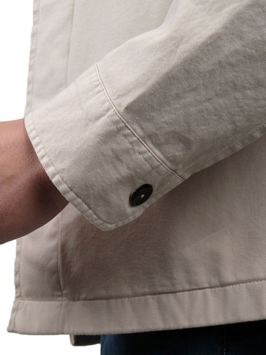 Μακρυμάνικo Overshirt Μπεζ