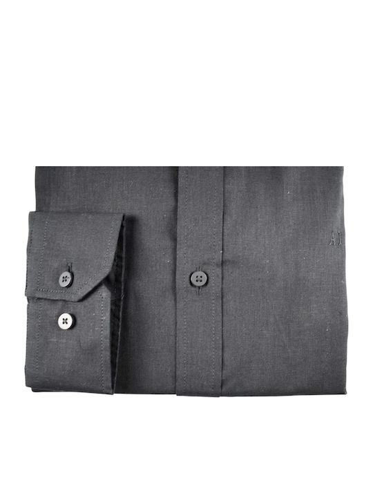 Short Sleeve Linen Shirt Black