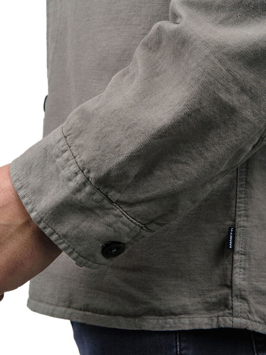 Μακρυμάνικo Overshirt Καφέ