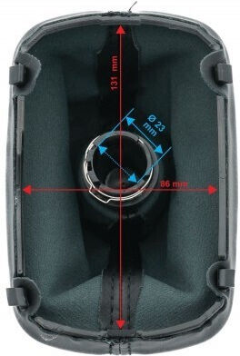Audi A3 8l1 8l0863279a 5b Black Leather Gear Shift Knob Cover