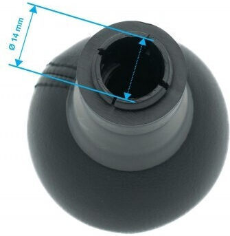 Mini Cooper D Car Shift Knob 25112753782 Black Chrome Leather