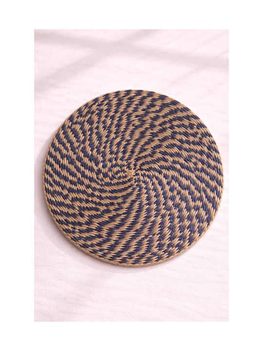 Σουπλα Φυκια Διχρωμια 35x35x0cm Μπλέ Kaeming