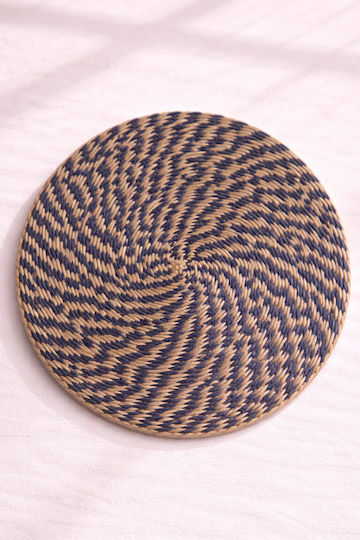 Σουπλα Φυκια Διχρωμια 35x35x0cm Μπλέ Kaeming