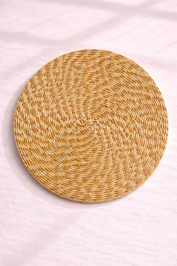 Placemats Seaweed Two-Tone 35x35x0cm Yellow Kaeming