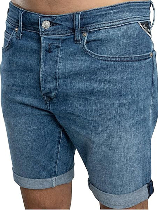 Men's Gray Denim Shorts