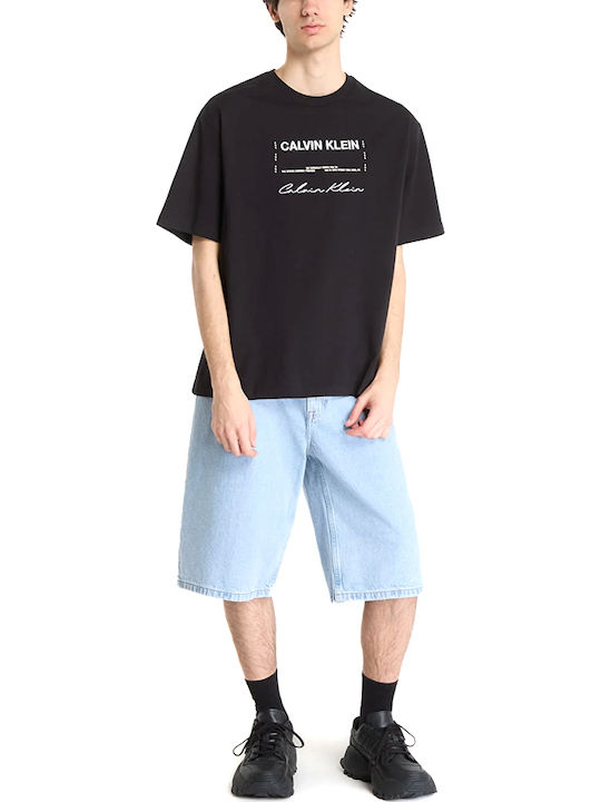 Herren Shorts Denim Blauen