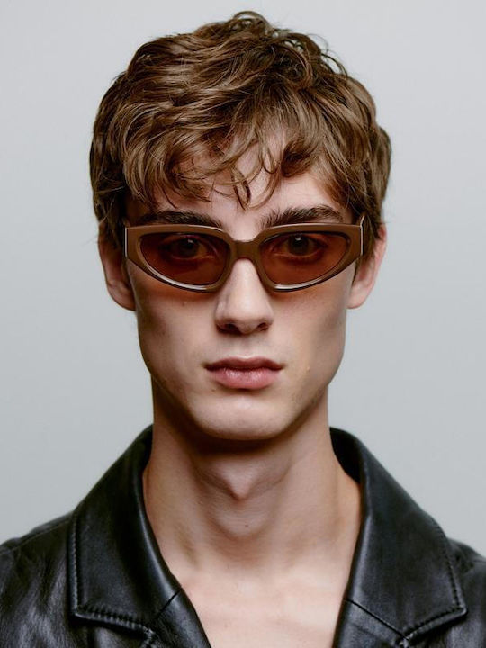 A.Kjaerbede Unisex Sunglasses With Brown Frame KL2501-001