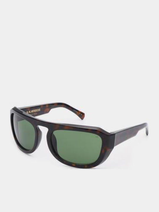 A.Kjaerbede Unisex Sunglasses With Brown Tartaruga Frame KL2504-002