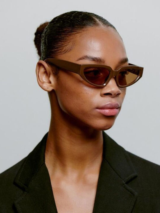 A.Kjaerbede Unisex Sunglasses With Brown Frame KL2501-001