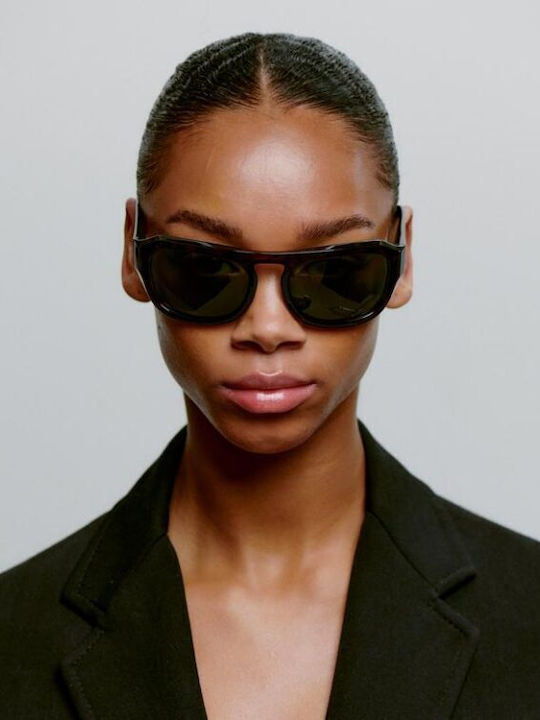 A.Kjaerbede Unisex Sunglasses With Brown Tartaruga Frame KL2504-002