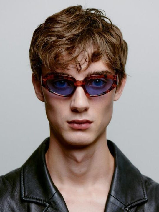 A.Kjaerbede Unisex Sunglasses With Brown Tartaruga Frame KL2501-007