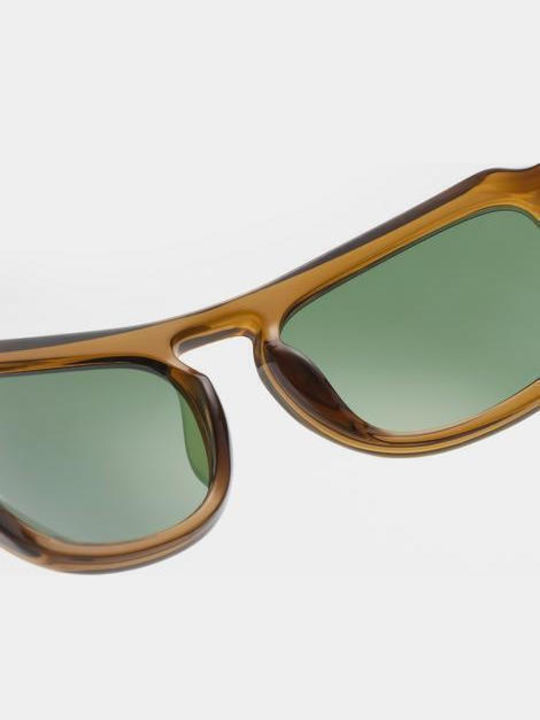 A.Kjaerbede Unisex Γυαλιά Ηλίου με Καφέ Σκελετό KL2504-005