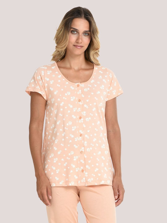 Zen by Daisy Sommerliches Damen-Schlafanzug-Set Orange Zen by Daisy Sommerliches Damen-Schlafanzug-Set Orange
