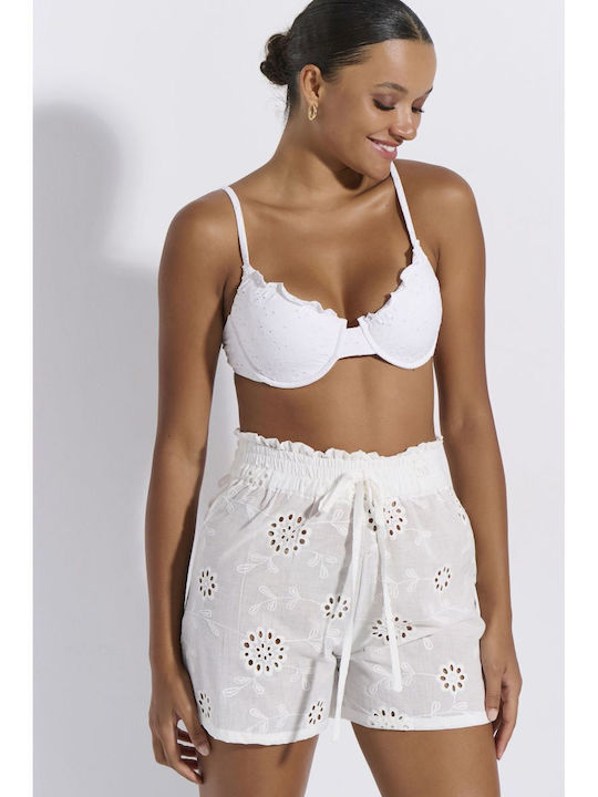 Jeannette Lingerie Καλοκαιρινό Γυναικείο Σετ Πιτζάμας Λευκό