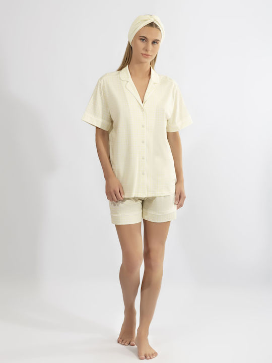 Harmony Summer Women's Cotton Pyjama Set Light Blue Harmony Summer Women's Cotton Pyjama Set Light Blue