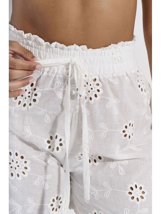 Jeannette Lingerie Καλοκαιρινό Γυναικείο Σετ Πιτζάμας Λευκό