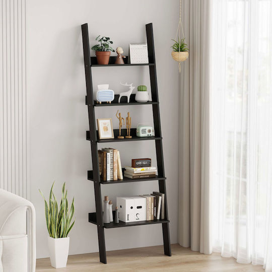 Gambimauro Black Bookcase 61x32.5x189cm