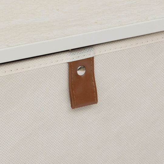 Kommode Schlafzimmer Metall Beige 45x30x73cm
