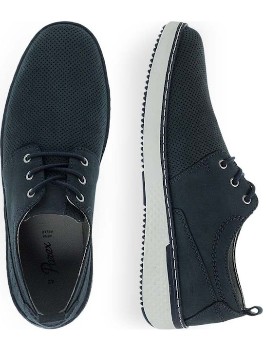 Pantofi Casual Bărbătești Din Piele Albaștri