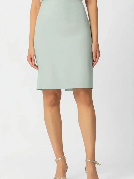 Pencil High Waist Midi Green Skirt