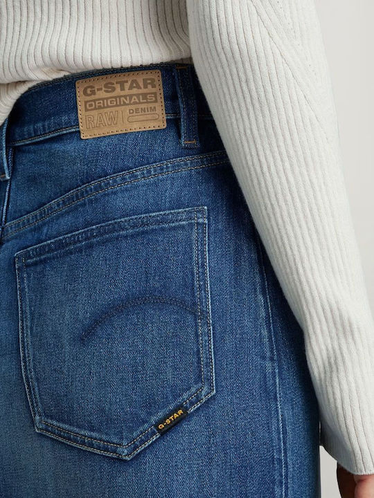 Viktoria Denim High Waist Mini Skirt Isola Night