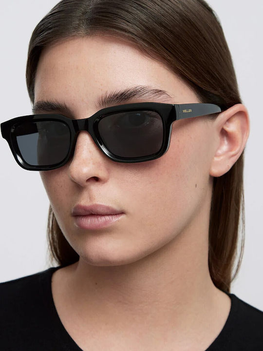 Meller Luma Ochelari De Soare Pentru Bărbați Cu Ramă Din Plastic Maro Tartarugă Și Lentile Negre Polarized