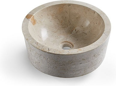 Katsamakos Επικαθήμενος Νιπτήρας Πορσελάνης 40x40x15cm Katsamakos Επικαθήμενος Νιπτήρας Πορσελάνης 40x40x15cm