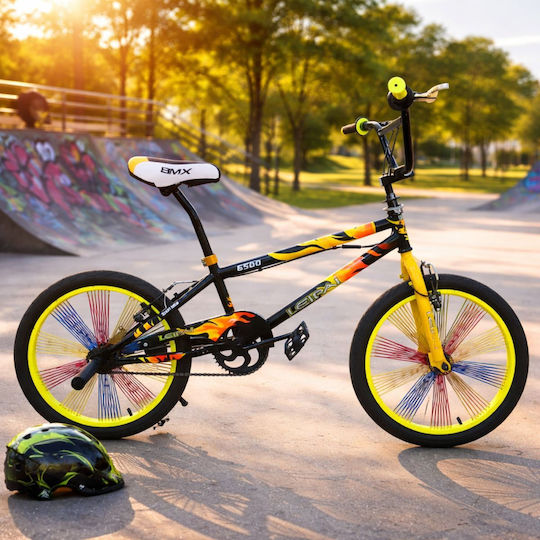 BMX 20" Kids' Bicycle BMX Yellow