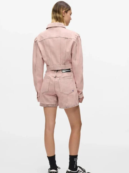 Women's Pink Jean Shorts