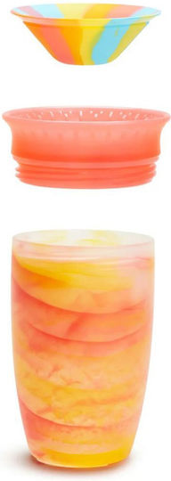 Munchkin Παιδικό Ποτηράκι Miracle 360° Sippy Cup Tropical Swirl από Πλαστικό Πορτοκαλί Tropical Swirl 296ml για 12m+