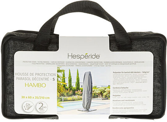 Hesperide Προστατευτικό Κάλυμμα Ομπρέλας 30x60x210εκ. σε Γκρι Χρώμα