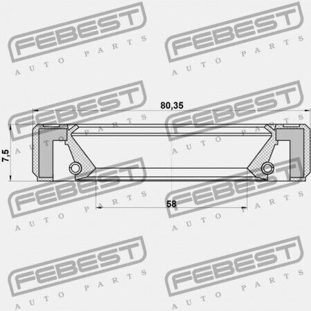Febest Öldichtung für Audi A4 Avant 2001-2008 Ca 01l409399