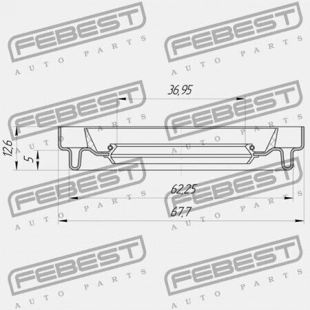 Mazda 3 Bk 2003-2006 Eu G560-25-744 Ölldichtung für Halbachse