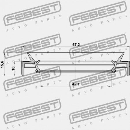 Уплътнение На Вал Bmw 7 E38 1993-2001 Ece 33107505602