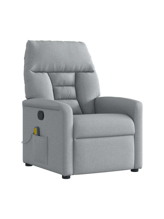 Relaxsessel Friseurwaschbecken mit Fußhocker Light Grey 72x90x99cm