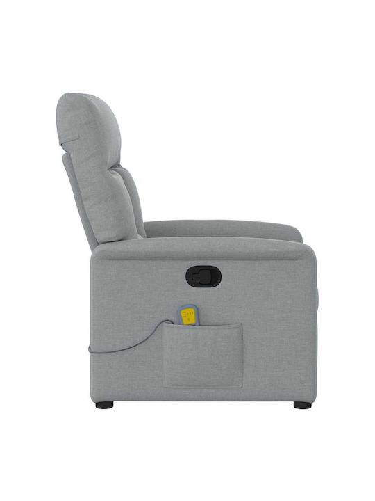 Relaxsessel Friseurwaschbecken mit Fußhocker Light Grey 72x90x99cm