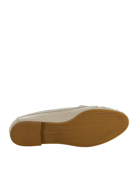 Γυναικεία Loafers σε Μπεζ Χρώμα