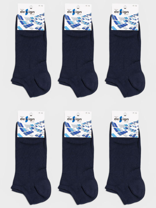Design Κάλτσες Μπλε 6Pack