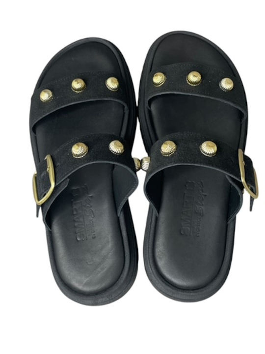 Leather Women's Anatomic Black Sandals