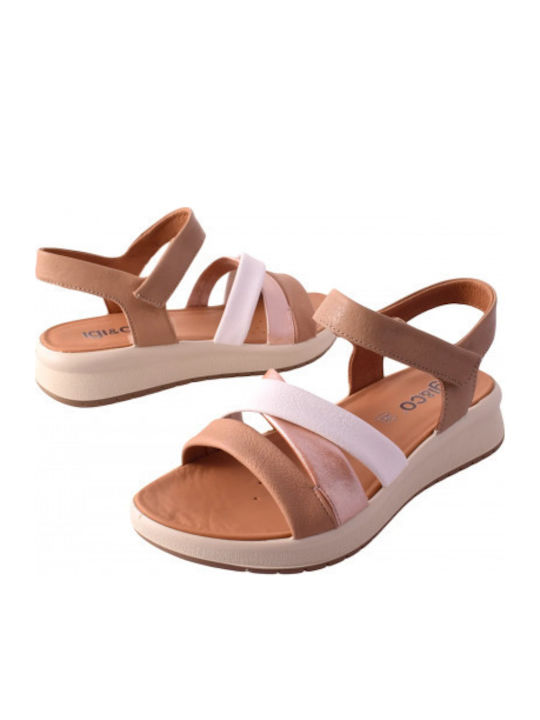 Δερμάτινα Γυναικεία Σανδάλια Flatforms
