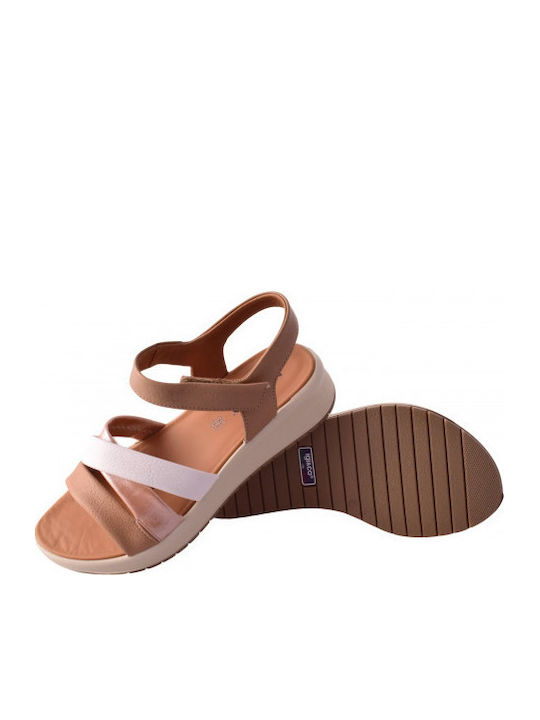 Δερμάτινα Γυναικεία Σανδάλια Flatforms