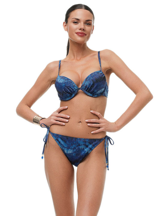 Bikini Bra C Cup With Padding Ocean Blue