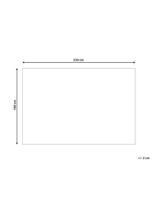 Beliani Χαλί Ορθογώνιο Βαμβακερό Pink 160x230cm