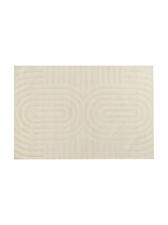 Beliani Χαλί Ορθογώνιο Μάλλινο Beige 200x300cm
